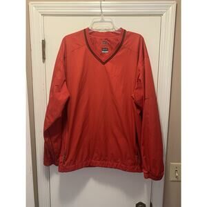 Nike Golf Wind Breaker Mens XL Red Pull Over